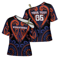 Custom Aotearoa Whakatohea Cross Shoulder Shirt Maori Tribal Pattern LT05 - Polynesian Pride