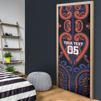 Custom Aotearoa Whakatohea Door Cover Maori Tribal Pattern LT05 - Polynesian Pride