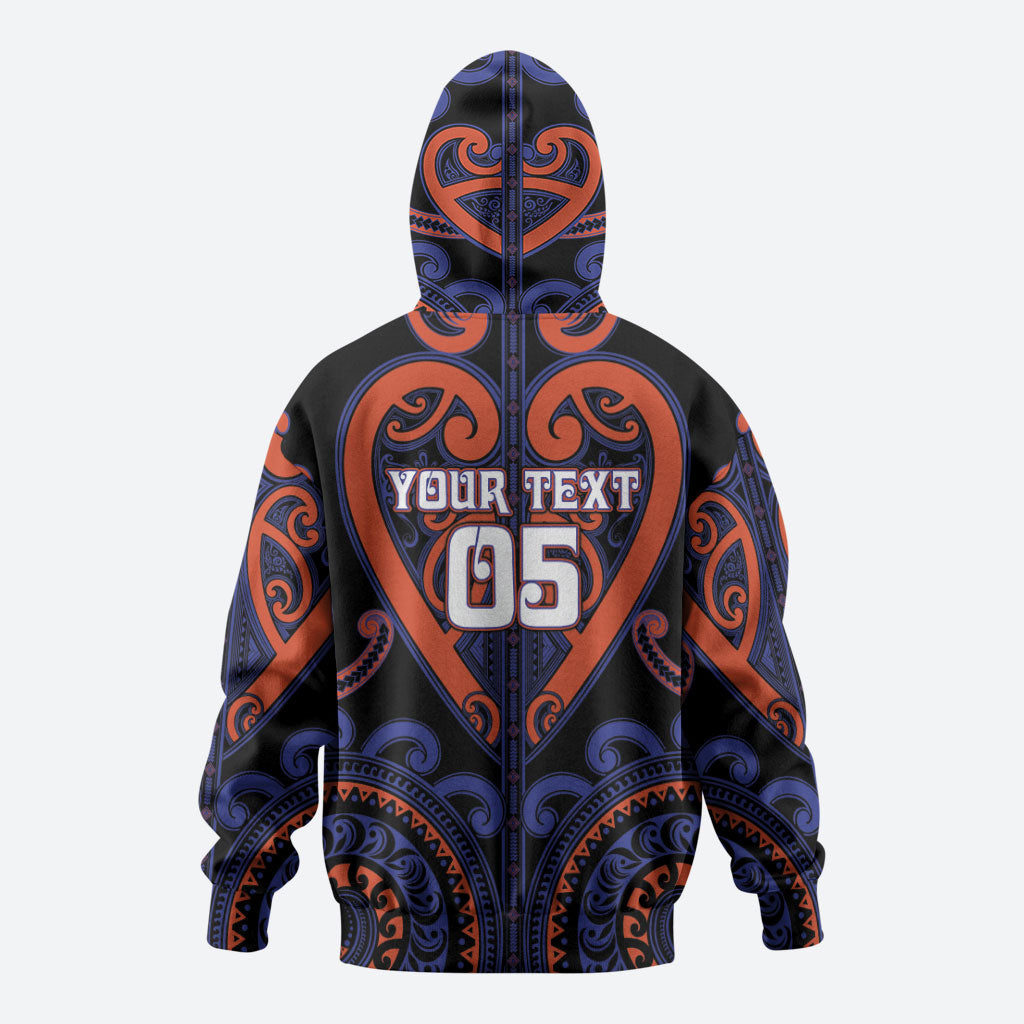 Custom Aotearoa Whakatohea Hoodie Maori Tribal Pattern LT05 - Polynesian Pride