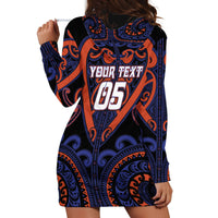 Custom Aotearoa Whakatohea Hoodie Dress Maori Tribal Pattern LT05 - Polynesian Pride
