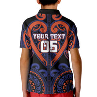 Custom Aotearoa Whakatohea Kid Polo Shirt Maori Tribal Pattern LT05 - Polynesian Pride