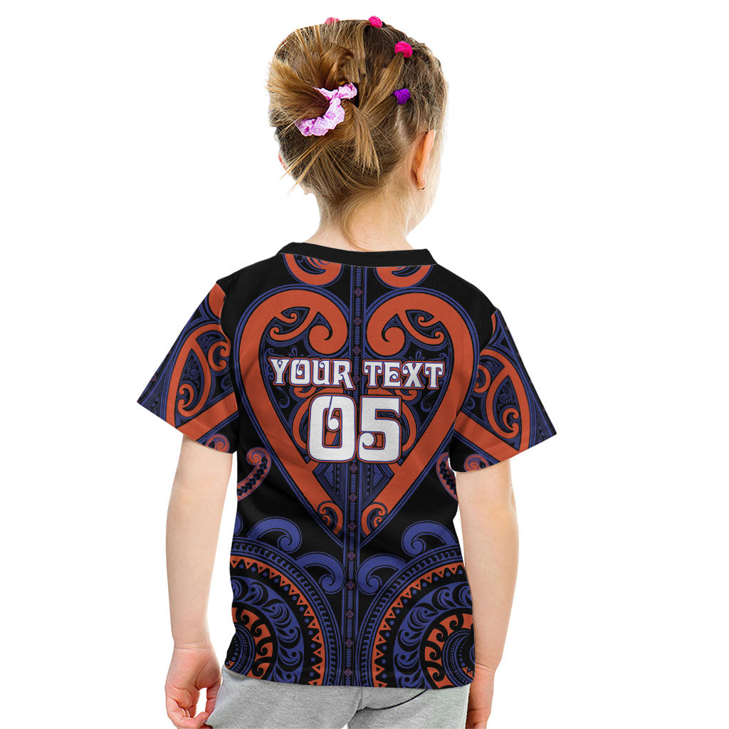Custom Aotearoa Whakatohea Kid T Shirt Maori Tribal Pattern LT05 - Polynesian Pride