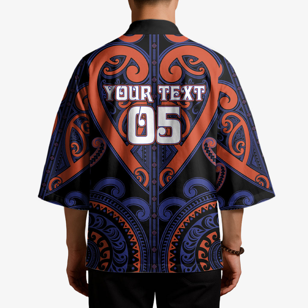 Custom Aotearoa Whakatohea Kimono Maori Tribal Pattern LT05 - Polynesian Pride
