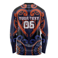 Custom Aotearoa Whakatohea Long Sleeve Shirt Maori Tribal Pattern LT05 - Polynesian Pride