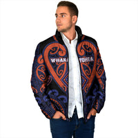 Custom Aotearoa Whakatohea Padded Jacket Maori Tribal Pattern LT05 - Polynesian Pride