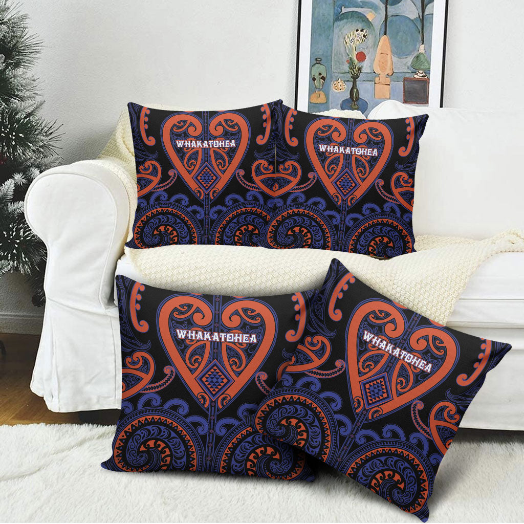 Aotearoa Whakatohea Pillow Cover Maori Tribal Pattern LT05 - Polynesian Pride