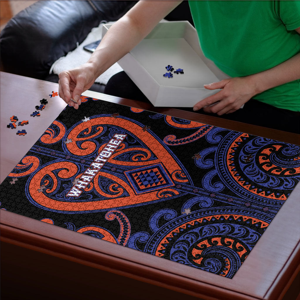 Aotearoa Whakatohea Puzzle Maori Tribal Pattern LT05 - Polynesian Pride
