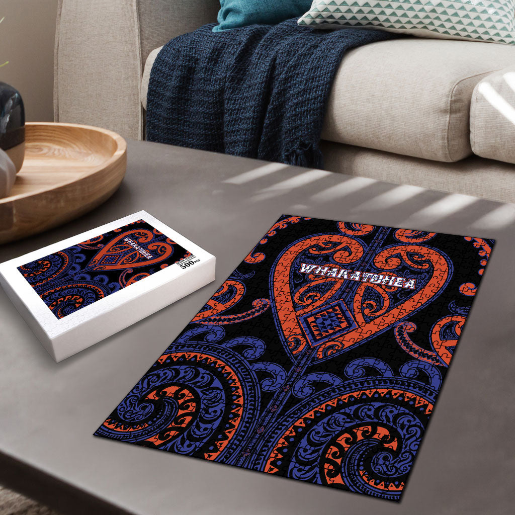 Aotearoa Whakatohea Puzzle Maori Tribal Pattern LT05 - Polynesian Pride