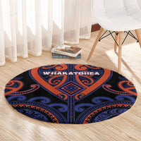 Aotearoa Whakatohea Round Carpet Maori Tribal Pattern LT05 - Polynesian Pride