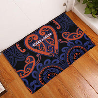Aotearoa Whakatohea Rubber Doormat Maori Tribal Pattern LT05 - Polynesian Pride