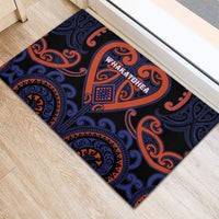 Aotearoa Whakatohea Rubber Doormat Maori Tribal Pattern LT05 - Polynesian Pride