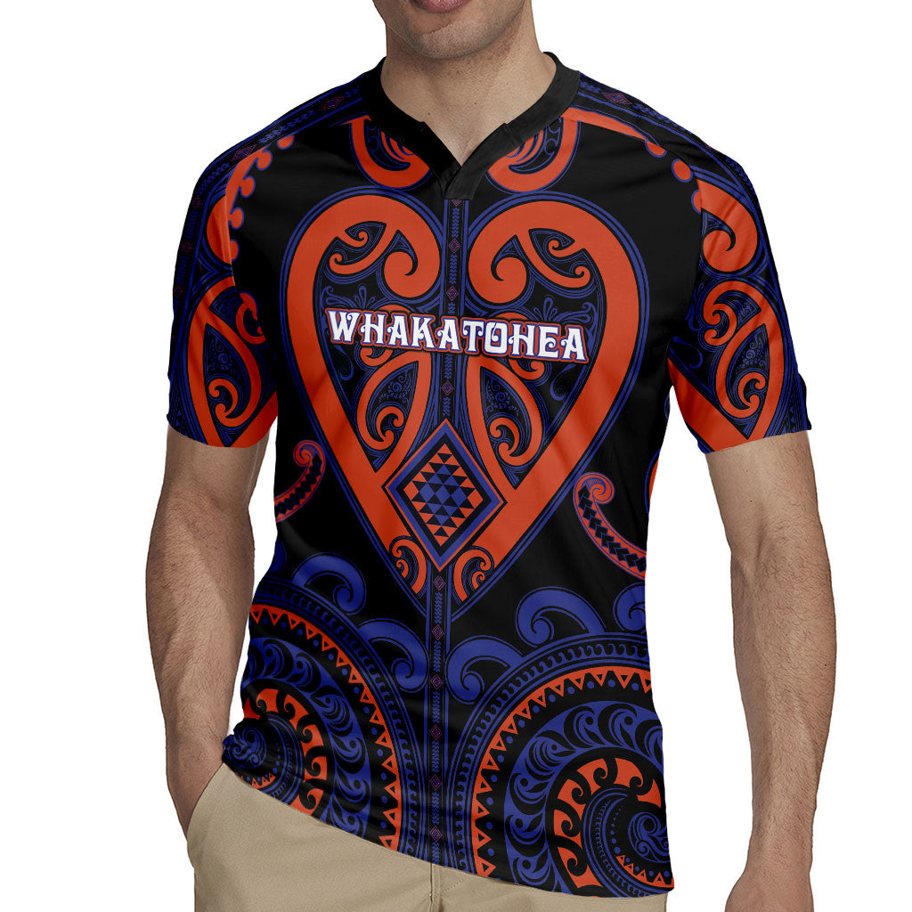 Custom Aotearoa Whakatohea Rugby Jersey Maori Tribal Pattern LT05 - Polynesian Pride