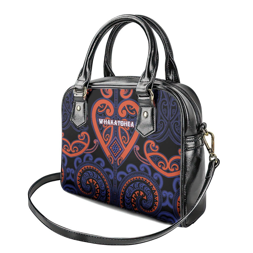 Aotearoa Whakatohea Shoulder Handbag Maori Tribal Pattern LT05 - Polynesian Pride