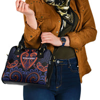 Aotearoa Whakatohea Shoulder Handbag Maori Tribal Pattern LT05 - Polynesian Pride