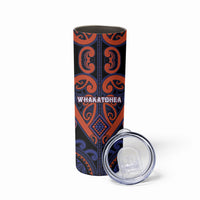 Custom Aotearoa Whakatohea Skinny Tumbler Maori Tribal Pattern LT05 - Polynesian Pride