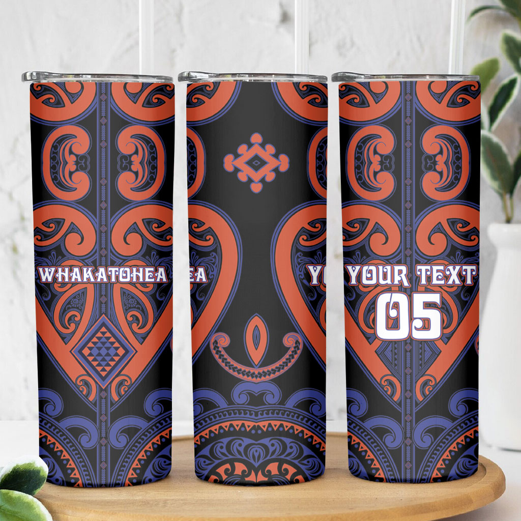 Custom Aotearoa Whakatohea Skinny Tumbler Maori Tribal Pattern LT05 - Polynesian Pride