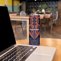 Custom Aotearoa Whakatohea Skinny Tumbler Maori Tribal Pattern LT05 - Polynesian Pride