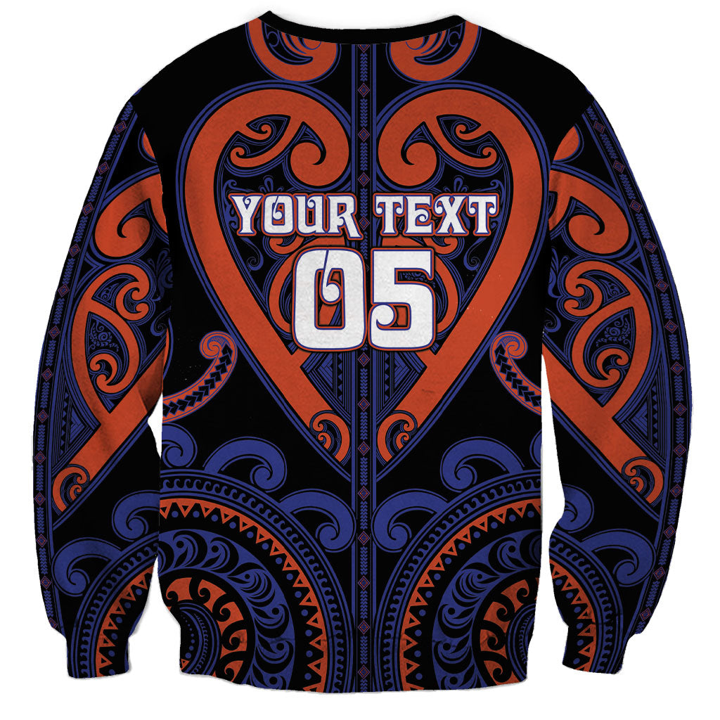 Custom Aotearoa Whakatohea Sweatshirt Maori Tribal Pattern LT05 - Polynesian Pride