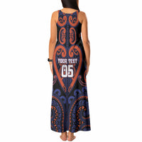 Custom Aotearoa Whakatohea Tank Maxi Dress Maori Tribal Pattern LT05 - Polynesian Pride