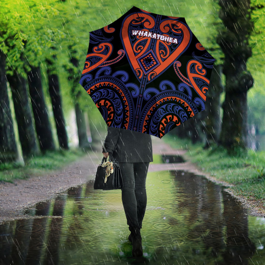 Aotearoa Whakatohea Umbrella Maori Tribal Pattern LT05 - Polynesian Pride