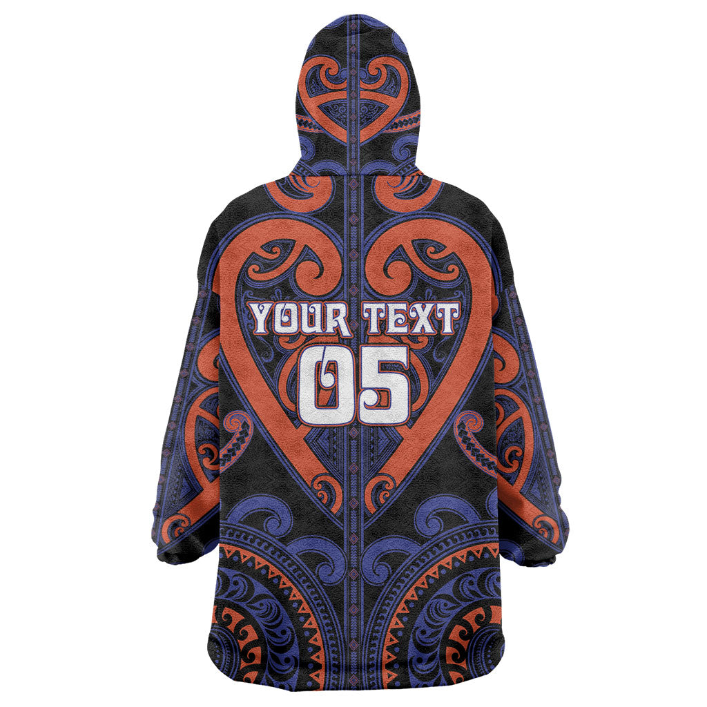 Custom Aotearoa Whakatohea Wearable Blanket Hoodie Maori Tribal Pattern LT05 - Polynesian Pride