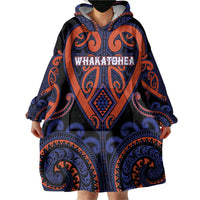 Custom Aotearoa Whakatohea Wearable Blanket Hoodie Maori Tribal Pattern LT05 - Polynesian Pride
