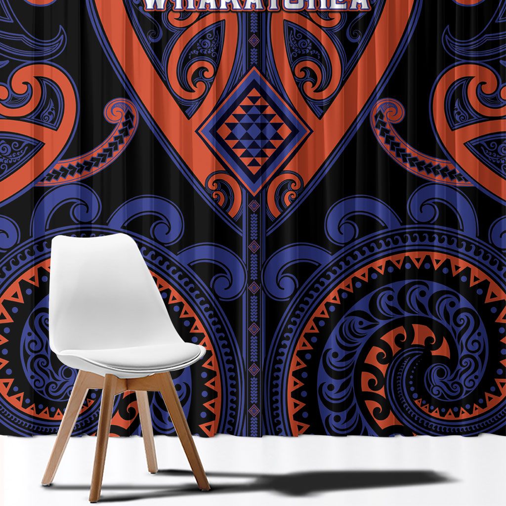 Aotearoa Whakatohea Window Curtain Maori Tribal Pattern LT05 - Polynesian Pride