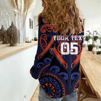 Custom Aotearoa Whakatohea Women Casual Shirt Maori Tribal Pattern LT05 - Polynesian Pride