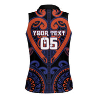 Custom Aotearoa Whakatohea Women Sleeveless Polo Shirt Maori Tribal Pattern LT05 - Polynesian Pride