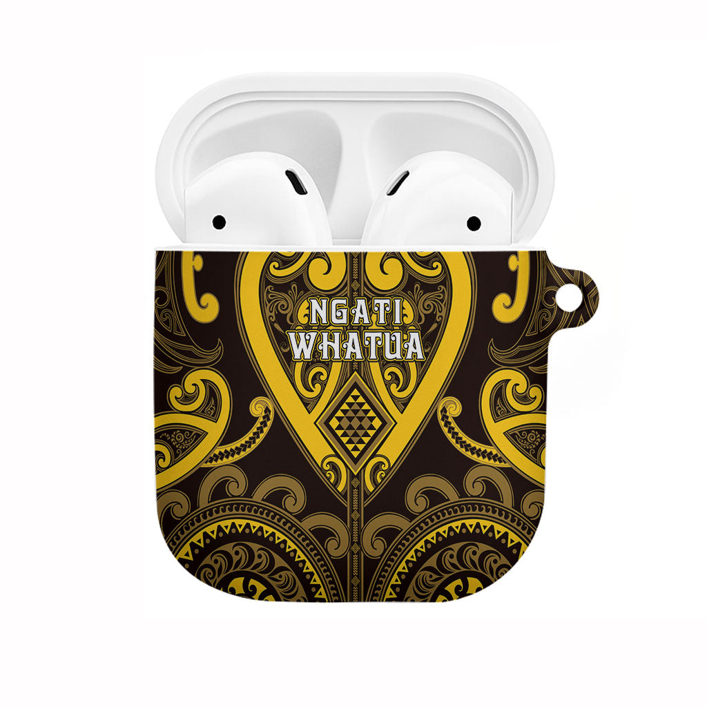 Aotearoa Ngati Whatua AirPods Case Maori Tribal Pattern LT05 Yellow - Polynesian Pride