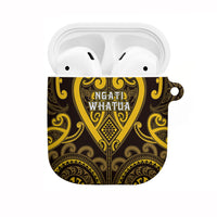 Aotearoa Ngati Whatua AirPods Case Maori Tribal Pattern LT05 Yellow - Polynesian Pride