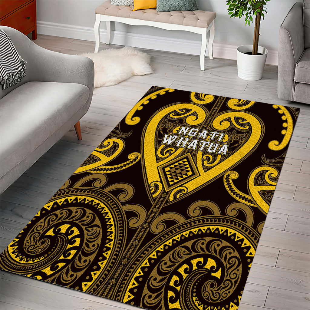 Aotearoa Ngati Whatua Area Rug Maori Tribal Pattern LT05 - Polynesian Pride