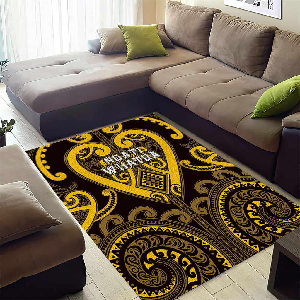 Aotearoa Ngati Whatua Area Rug Maori Tribal Pattern LT05 - Polynesian Pride