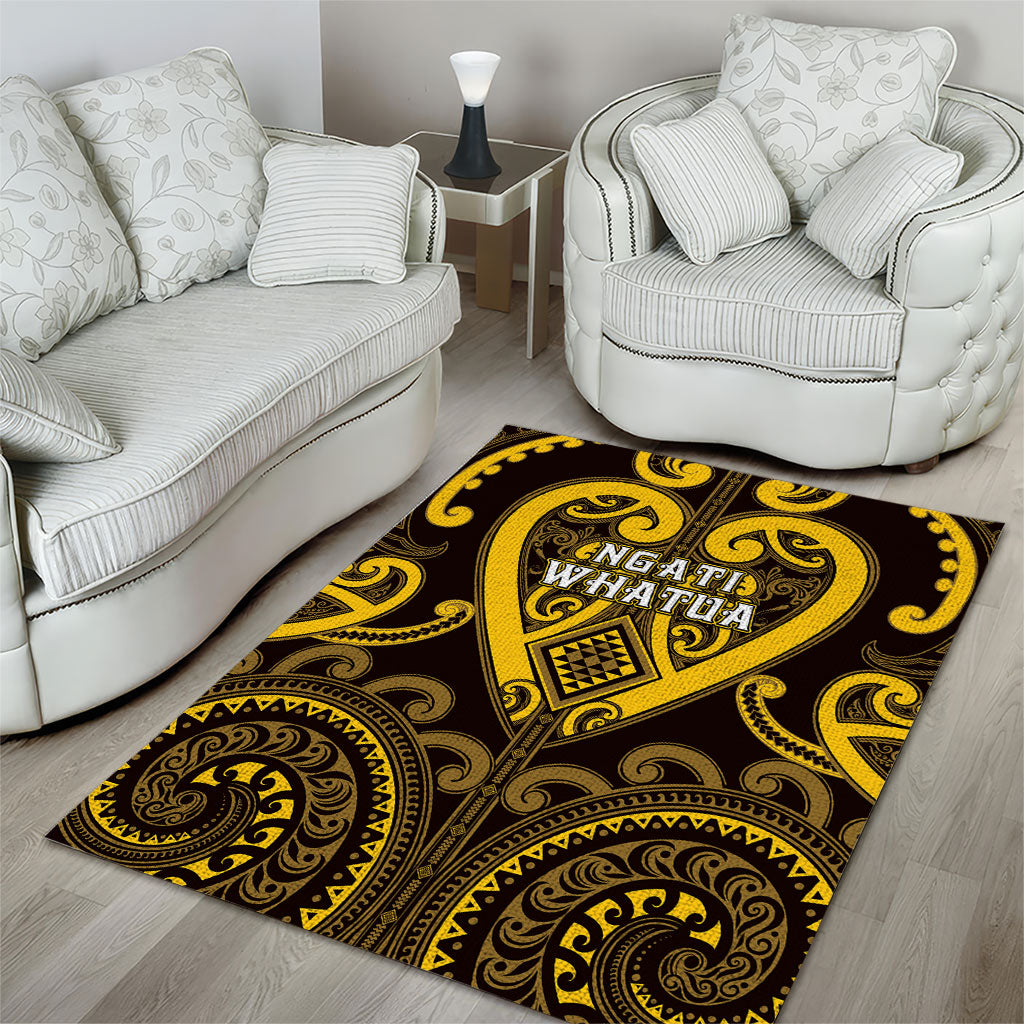Aotearoa Ngati Whatua Area Rug Maori Tribal Pattern LT05 - Polynesian Pride