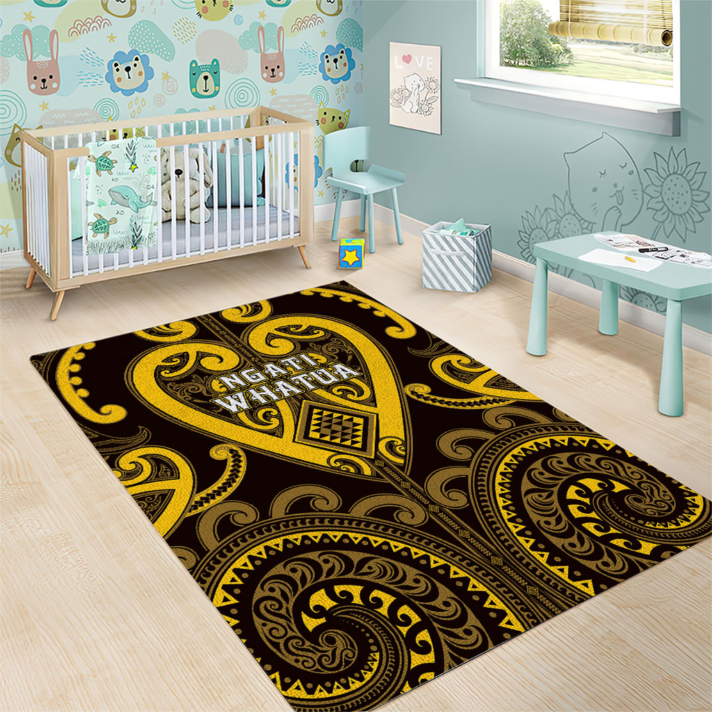 Aotearoa Ngati Whatua Area Rug Maori Tribal Pattern LT05 - Polynesian Pride