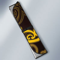 Aotearoa Ngati Whatua Auto Sun Shade Maori Tribal Pattern LT05 - Polynesian Pride
