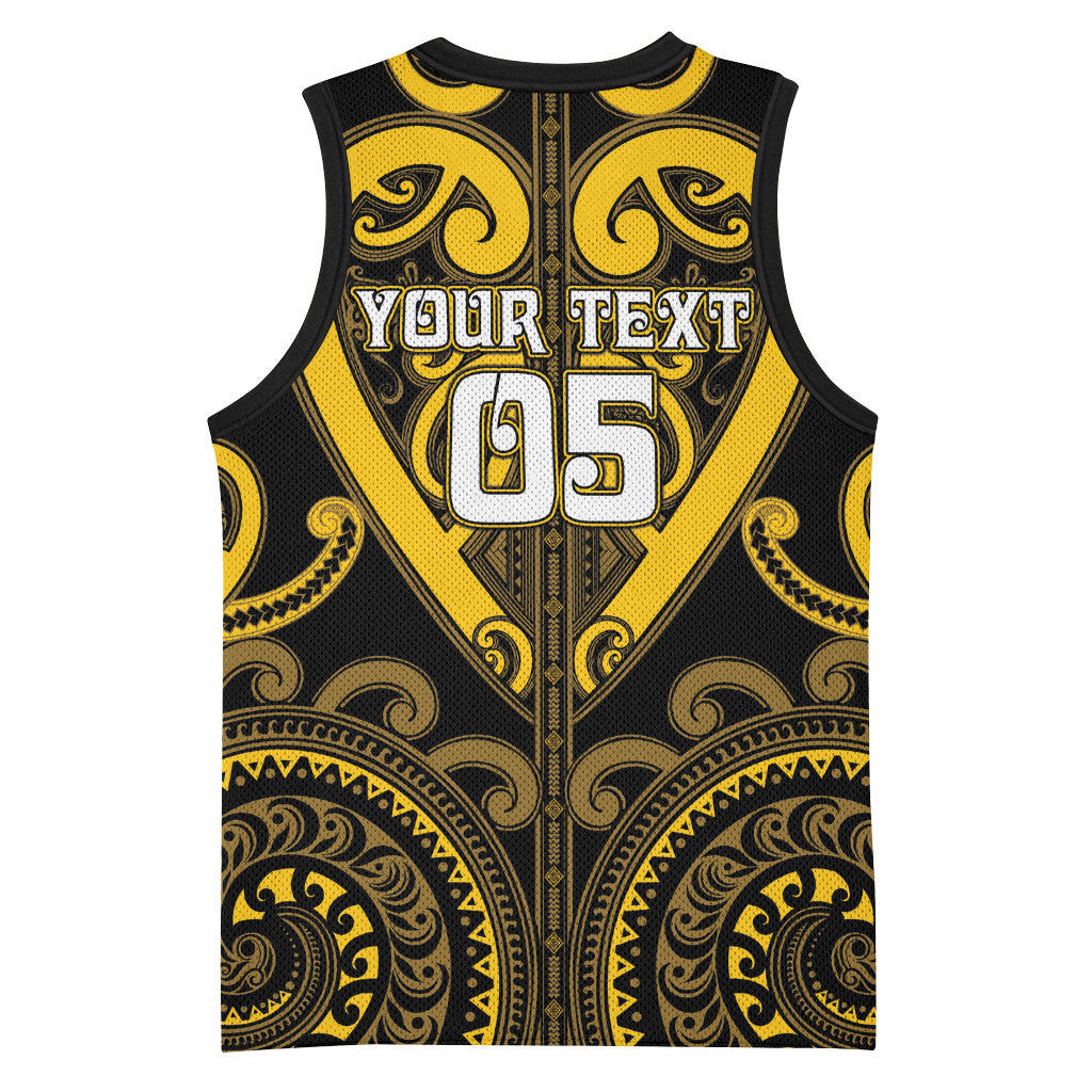 Custom Aotearoa Ngati Whatua Basketball Jersey Maori Tribal Pattern LT05 - Polynesian Pride