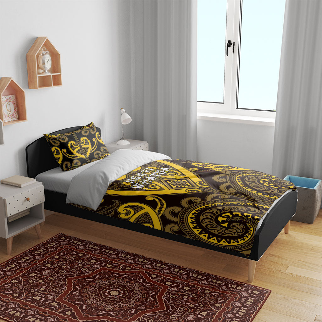 Aotearoa Ngati Whatua Bedding Set Maori Tribal Pattern LT05 - Polynesian Pride