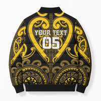 Custom Aotearoa Ngati Whatua Bomber Puffer Jacket Maori Tribal Pattern LT05 - Polynesian Pride