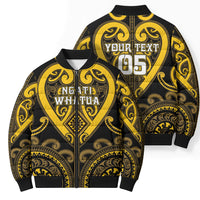 Custom Aotearoa Ngati Whatua Bomber Puffer Jacket Maori Tribal Pattern LT05 - Polynesian Pride
