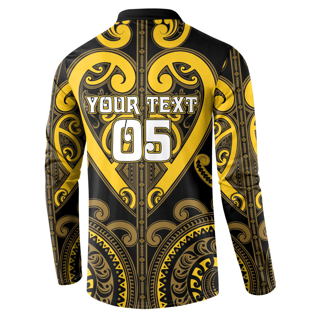 Custom Aotearoa Ngati Whatua Button Sweatshirt Maori Tribal Pattern LT05 - Polynesian Pride