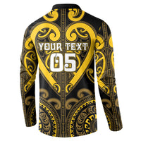 Custom Aotearoa Ngati Whatua Button Sweatshirt Maori Tribal Pattern LT05 - Polynesian Pride
