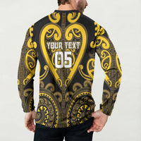 Custom Aotearoa Ngati Whatua Button Sweatshirt Maori Tribal Pattern LT05 - Polynesian Pride