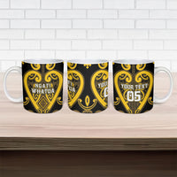 Custom Aotearoa Ngati Whatua Ceramic Mug Maori Tribal Pattern LT05 - Polynesian Pride