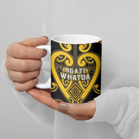 Custom Aotearoa Ngati Whatua Ceramic Mug Maori Tribal Pattern LT05 - Polynesian Pride