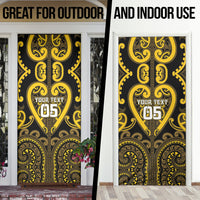 Custom Aotearoa Ngati Whatua Door Cover Maori Tribal Pattern LT05 - Polynesian Pride