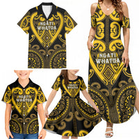 Custom Aotearoa Ngati Whatua Family Matching Summer Maxi Dress and Hawaiian Shirt Maori Tribal Pattern LT05 - Polynesian Pride