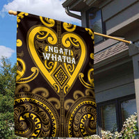 Aotearoa Ngati Whatua Garden Flag Maori Tribal Pattern LT05 - Polynesian Pride