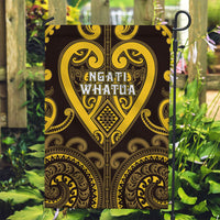 Aotearoa Ngati Whatua Garden Flag Maori Tribal Pattern LT05 Garden Flag Yellow - Polynesian Pride