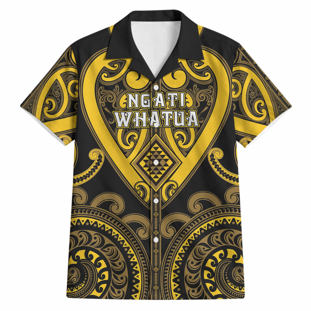 Custom Aotearoa Ngati Whatua Hawaiian Shirt Maori Tribal Pattern LT05 Yellow - Polynesian Pride
